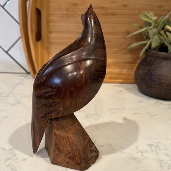 Vintage Ironwood Seri Quail Hand carved Sculpture, Kino Indians of Mexico 9” - Picture 3 of 8